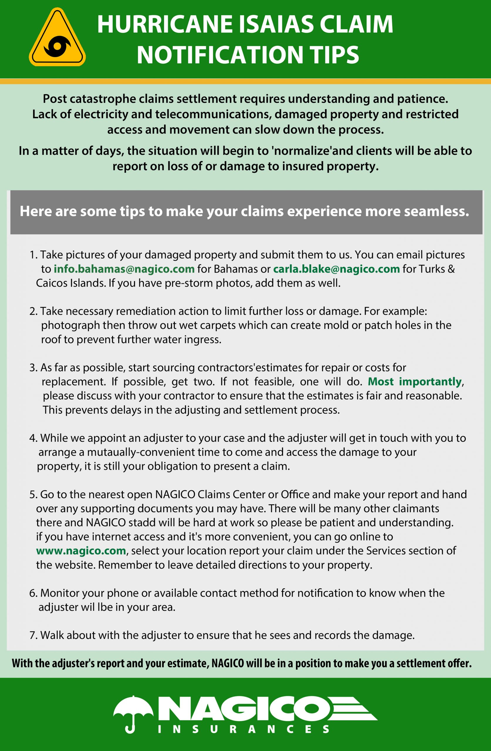 Hurricane Fiona Claim Notification Tips Nagico Insurances